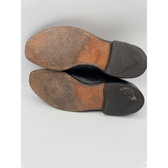 Mens ALLEN EDMONDS Hampstead 11.5 EEE Cap Toe Black Dress Shoes Lace Up - Picture 9 of 9